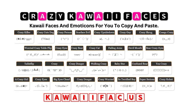 Crazy Kawaii Faces Or Emoticon (◉Ω ◉)⌐╦╦═