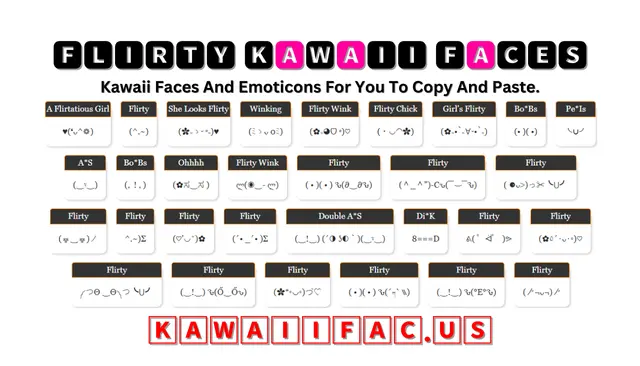 Flirty Kawaii Faces Emoticon (͡O‿O͡)