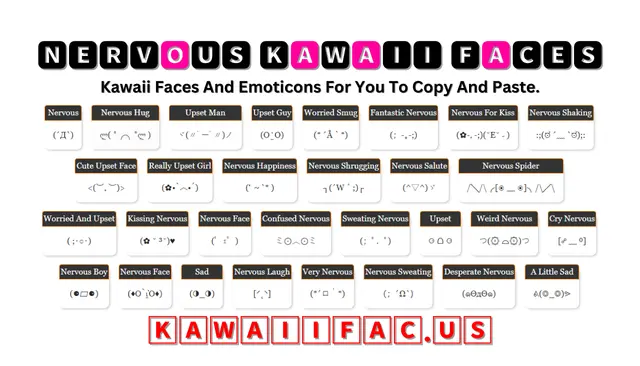 Nervous Kawaii Faces Emoticon ლ( ˚╭╮˚ლ )