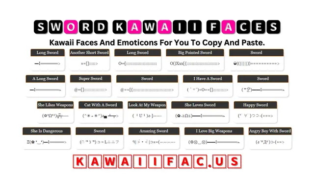 Sword Kawaii Faces Emoticon ▬Ι══════>