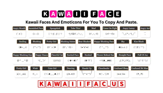 Kawaii Face (•‿•) — All Kawaii Faces Copy And Paste 👌